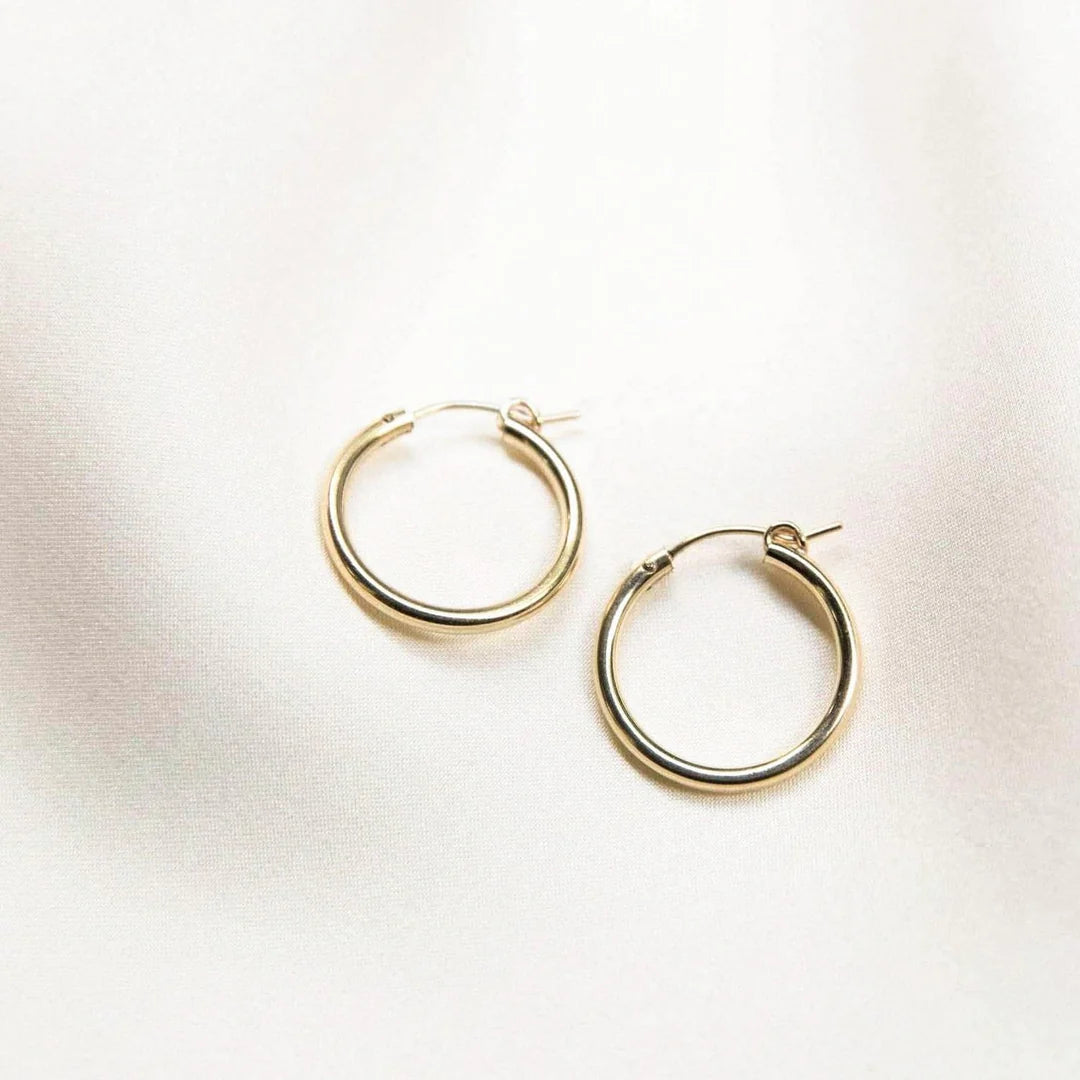 14mm Gold Filled Huggie Hoops