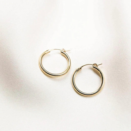 14mm Gold Filled Huggie Hoops