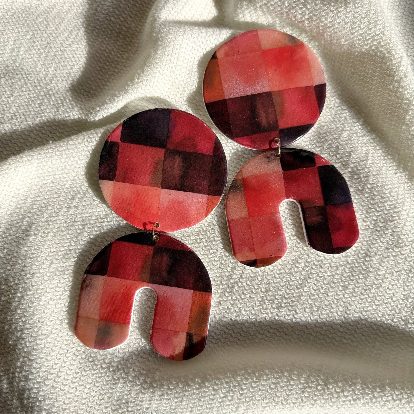 Watercolor Chunky Checks