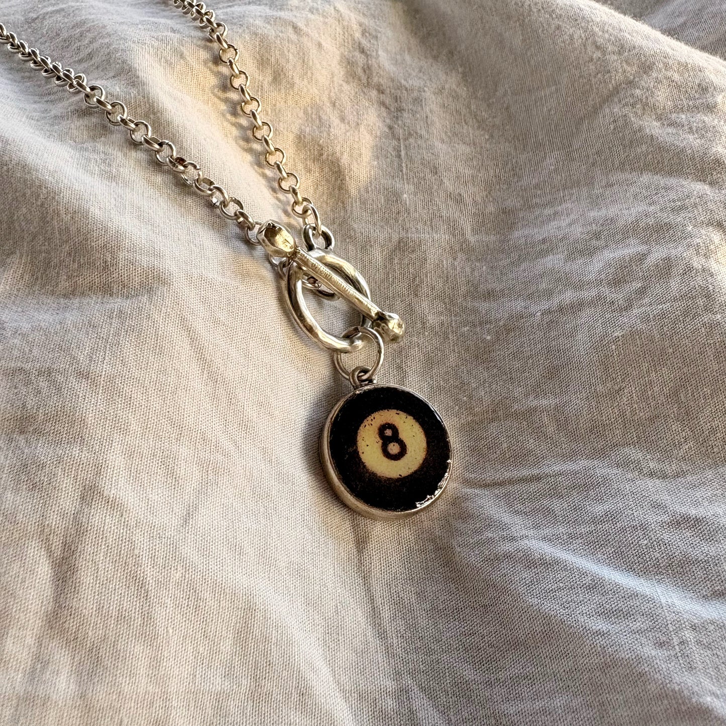 Small 8 ball Necklace