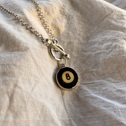 Small 8 ball Necklace