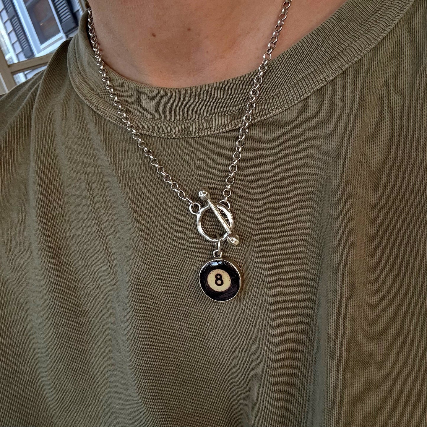 Small 8 ball Necklace