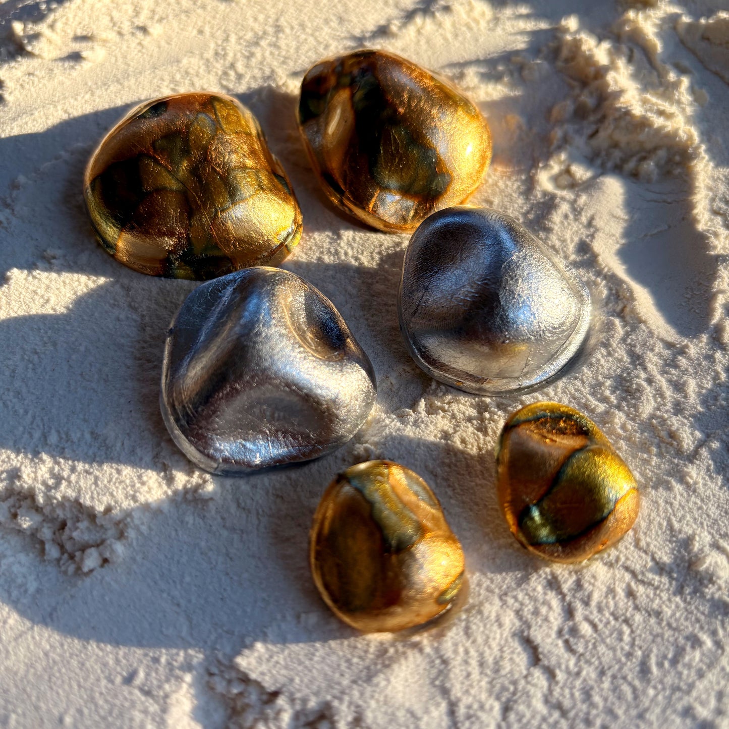 A Reflective Stone (brushed silver)