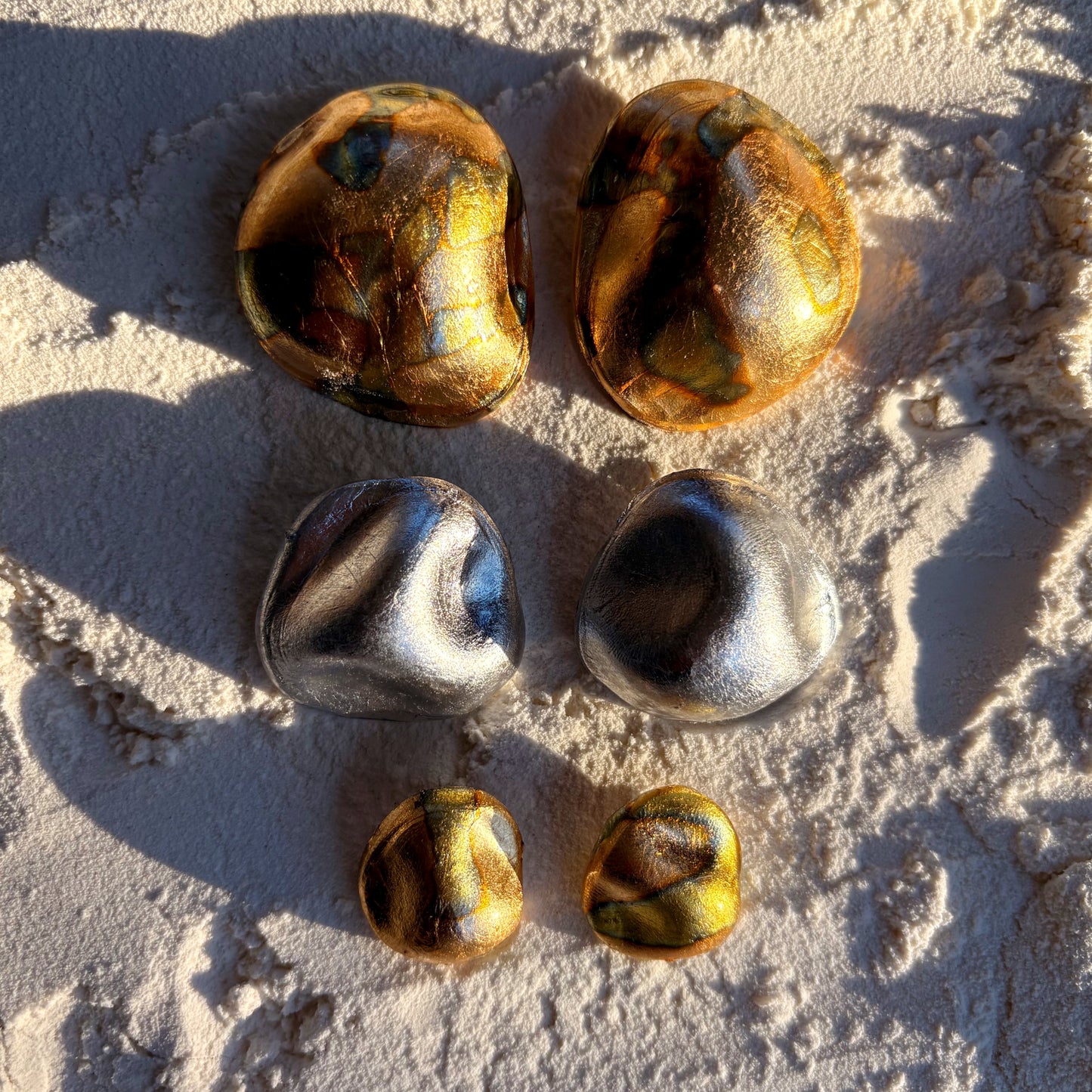 A Reflective Stone (brushed silver)